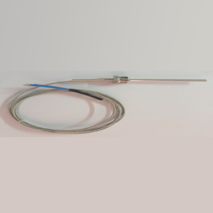 Thermocouple Stem Type OD 6 mm, Length 150 mm, Thread ½” BSP, Cable 2 mtr, K type (0–400 °C)